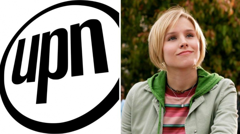 UPN -logotyp vid sidan av Veronica Mars