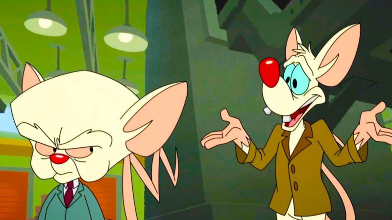 Pinky and the Brain izskatīgs dapper uzvalkos
