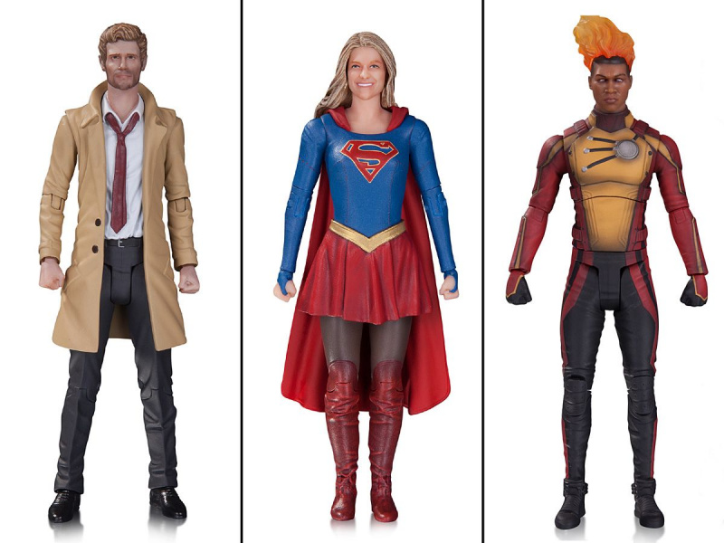 Gör rum på din leksakshylla för DC Comics nästa våg av actionfigurer från pilen, blixt, supergirl och legendarier i morgon