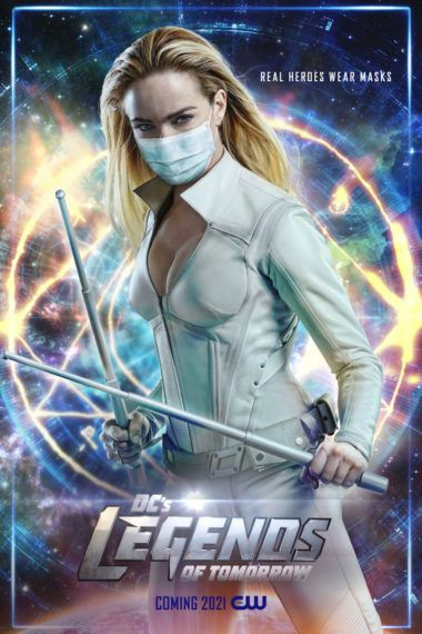 Rytojaus legendos Caity Lotz kaukė