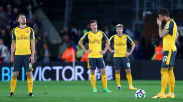 Aaron Ramsey, Mesut Ozil, Nacho Monreal in Olivier Giroud
