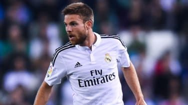 BARCELONA, SPANIA - 29 OCTOMBRIE: Asier Illarramendi de la Real Madrid CF în timpul meciului prima manșă din turul 32 din Copa Del Rey pe stadionul Power8 pe 29 octombrie 2014 din Barcelona, Spania.(Foto de Davi