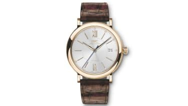 IW458116 Portofino Automaattinen 37 ruskea hihna kahdelle parille nro 3 in 18 - Carat Red Gold tummanruskea alligaattori Nahkahihna Mekaaninen liike · Itsekelautuva · 42 tunnin tehoreservi täyteen