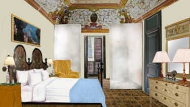 Desen arhitectural al dormitorului palatului