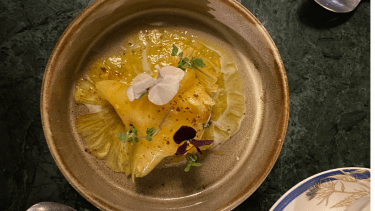 Ananásové a kokosové „ravioli“
