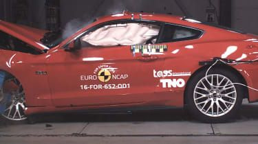 Ford Mustang scorer 'bekymrende' to-stjernede sikkerhedsvurderinger