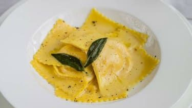 „Ravioli Di Erbette“ receptas, kurį sukūrė vyriausiasis virėjas Theo Randall „InterContinental London – Park Lane“
