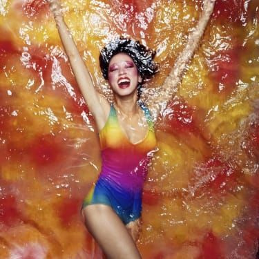 Pat Cleveland pózuje pre magazín Linea Italia v 70. rokoch