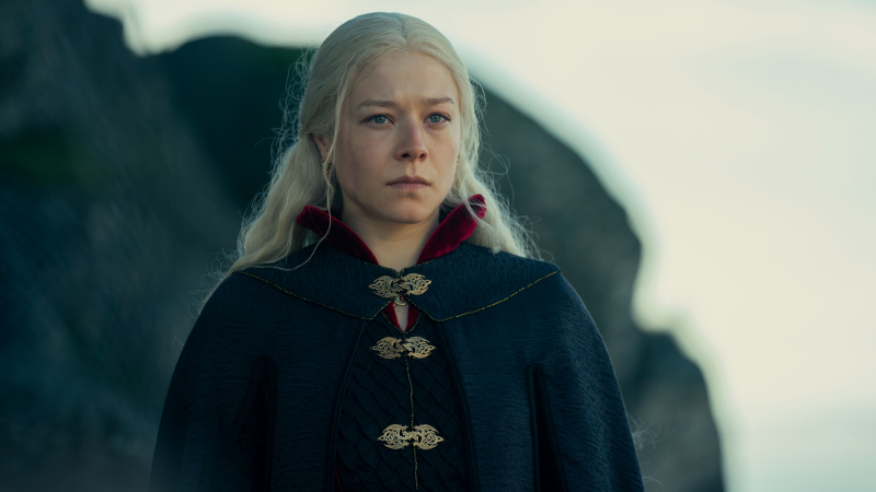   Emma D.'Arcy as Princess Rhaenyra Targaryen in House of the Dragon season 1