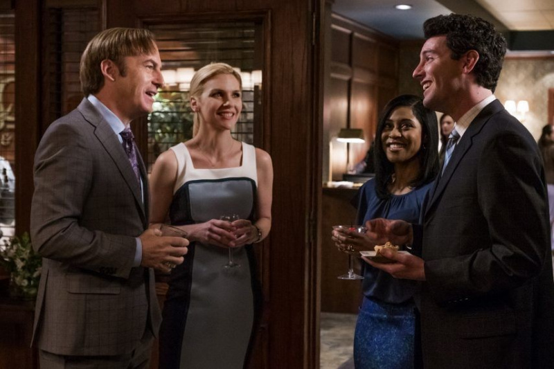 Bob Odenkirk as Jimmy McGill, Rhea Seehorn as Kim Wexler - Better Call Saul _ Season 4, Episode 7 - Photo Credit: Nicole Wilder/AMC/Sony Pictures Television