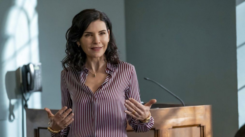 Julianna Marguliesが彼女の「ブリリアント」な新しい「Billions」キャラクターの猫をプレビュー