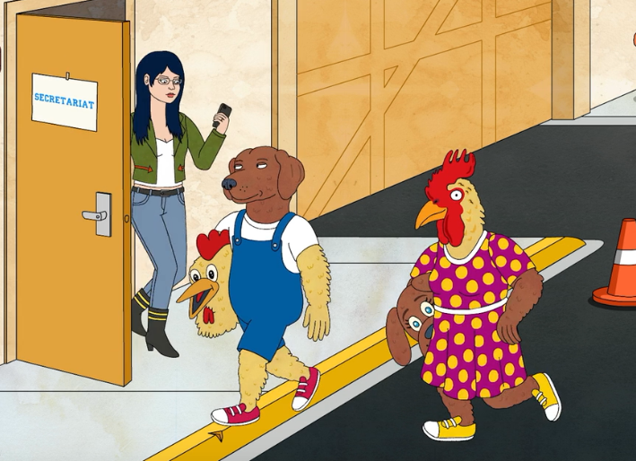 BoJack Horseman Chicken and Dog Costumes