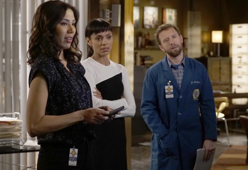 Michaela Conlin de Bones: la tensión de Angela y Hodgins alcanza un 'tono de fiebre'