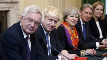 David Davis, Boris Johnson og Theresa May