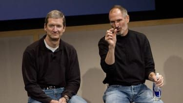 Tim Cook i Steve Jobs w 2007 roku