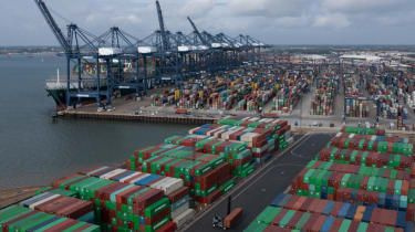 Felixstowe: avvisa fartyg från Asien
