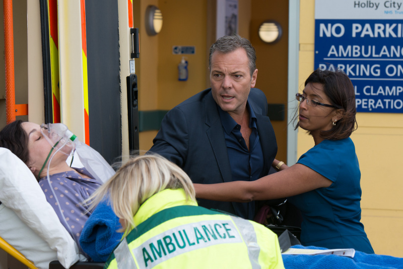   Olycka's Nick Jordan and Zoe Hanna pull out the stops to save a patient.