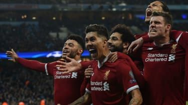 Roberto Firmino Liverpool Man City Liga Mistrzów