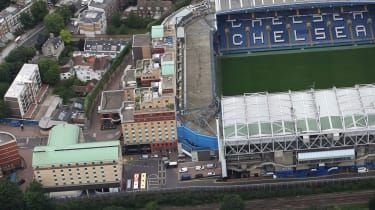 Stadion Chelsea FC Stamford Bridge w zachodnim Londynie