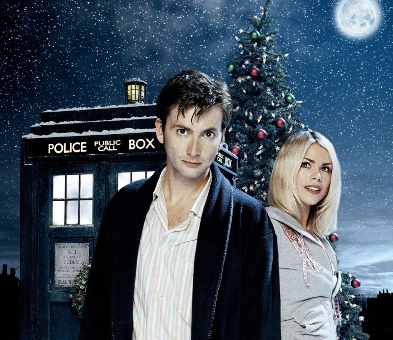  David Tennant ja Billie elokuvassa The Christmas Invasion