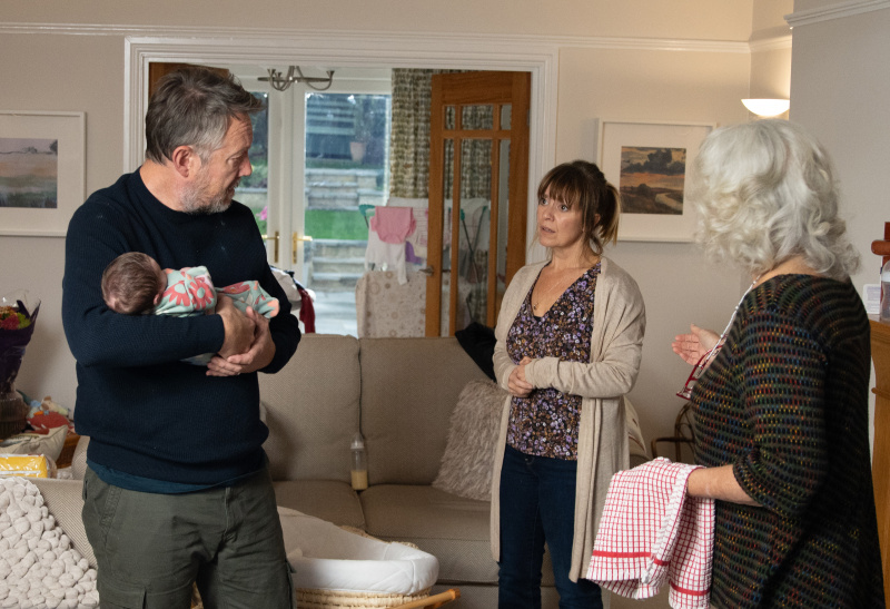 Emmerdale spojleri, Rhona Goskirk, Mary Goskirk, Gus Malcolm