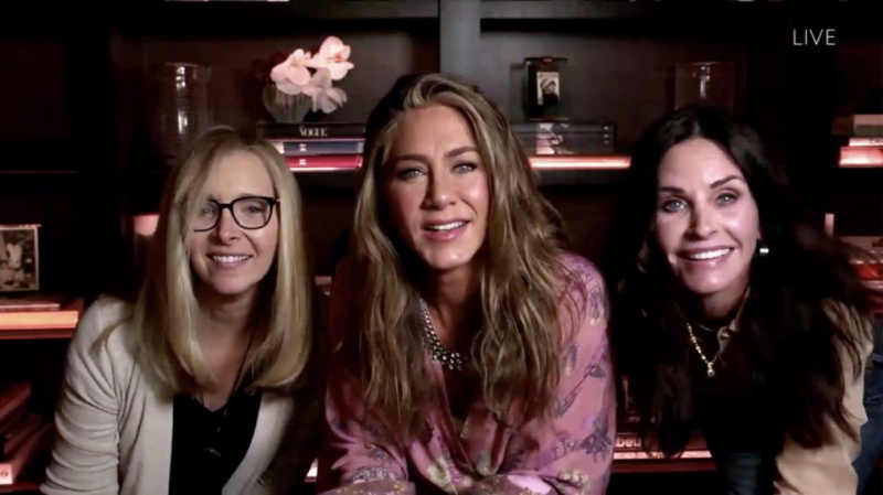 Emmys 2020 draugu atkalapvienošanās Lisa Kudrow Jennifer Aniston Courteney Cox