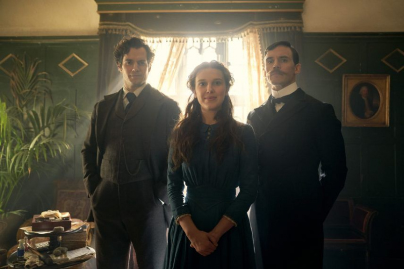 Enola Holmes Millie Bobby Brown Sam Claflin Henry Cavill