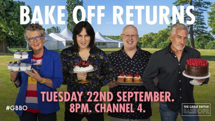 Great British Bake Off 2020, 22 Eylül'de Kanal 4'e dönecek.