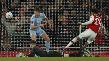 Reiss Nelson gjorde Arsenals segermål mot Leeds