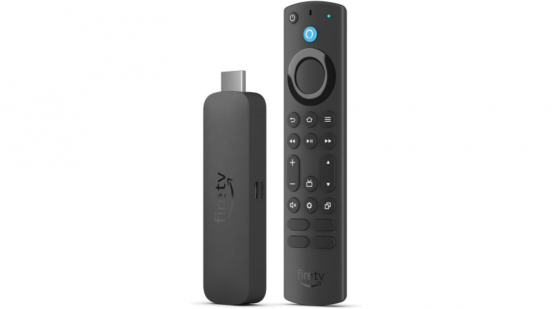   Amazon Fire TV Stick 4K Max na bielom pozadí.