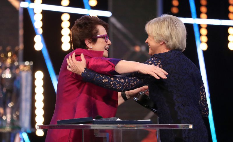 Μεγάλοι φίλοι: Billie Jean King και Sue Barker.