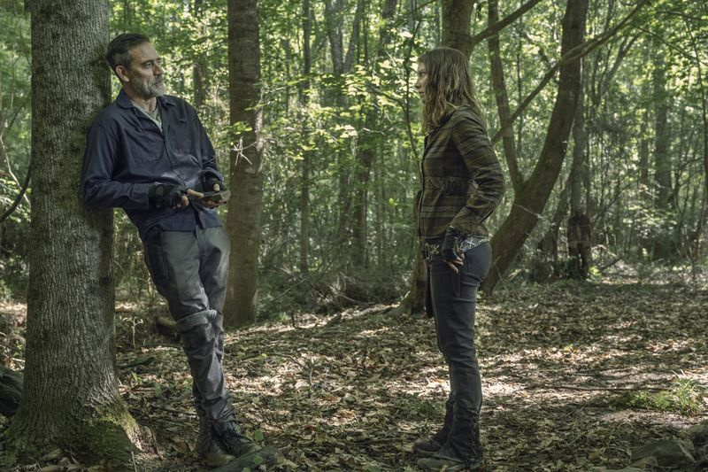 Jeffrey Dean Morgan og Lauren Cohan i The Walking Dead
