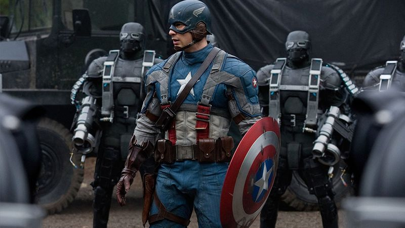 Ο Κρις Έβανς στο Captain America: The First Avenger.