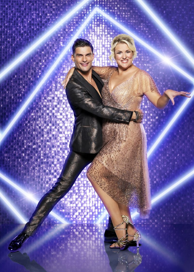 Aljaz Skorjanec ja Sara Davies elokuvassa Strictly Come Dancing