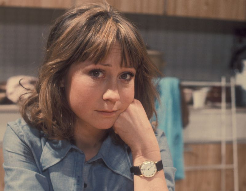 De cast van The Good Life - Felicity Kendal als Barbara Good.