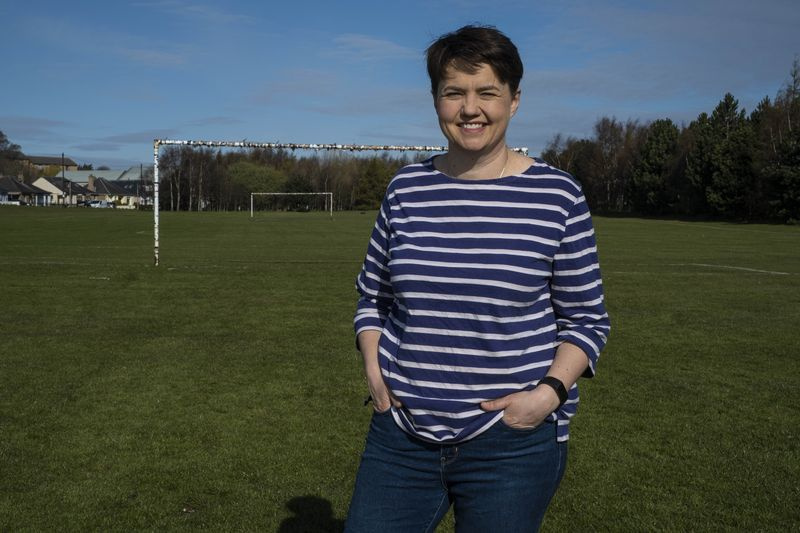 Ruth Davidson după meci.