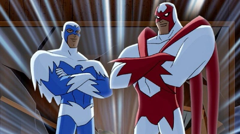 DC Animated Universe — Hawk en Dove van Justice League Unlimited