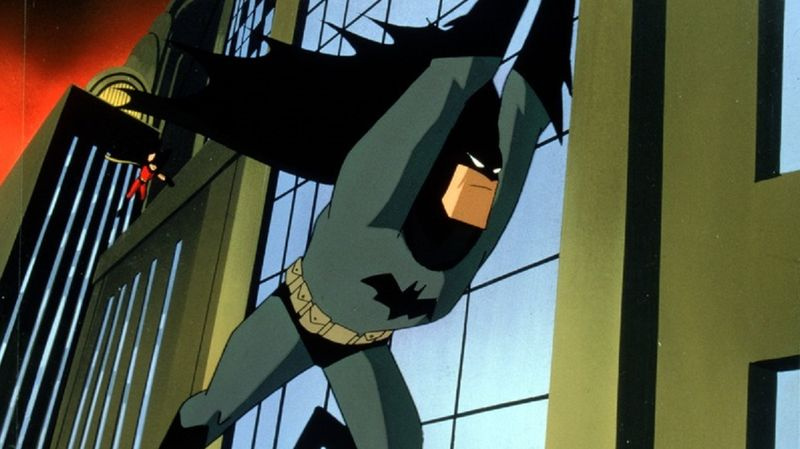 DC Animated Universe — Batman en Robin in actie uit Batman The Animated Series