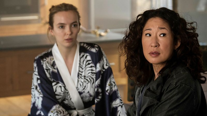 Η Sandra Oh στο Killing Eve.