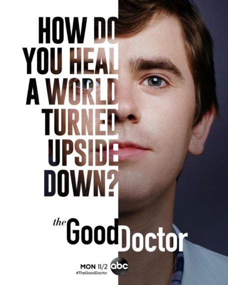Il poster della quarta stagione di The Good Doctor Freddie Highmore