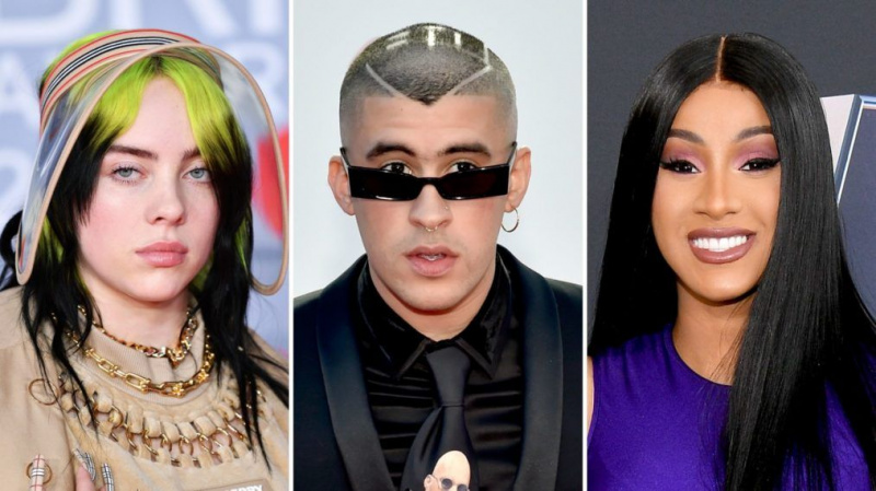 Billie Eilish Bad Bunny Cardi B