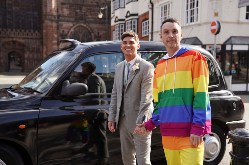   Ziua nunții Ste Hay și James Nightingale în Hollyoaks.