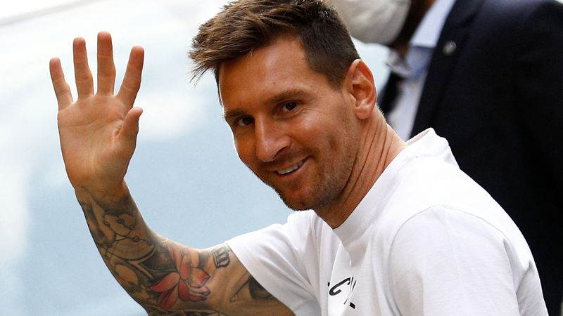 Lione Messi saabub 10. augustil 2021 Pariisi Royal Monceau hotelli.