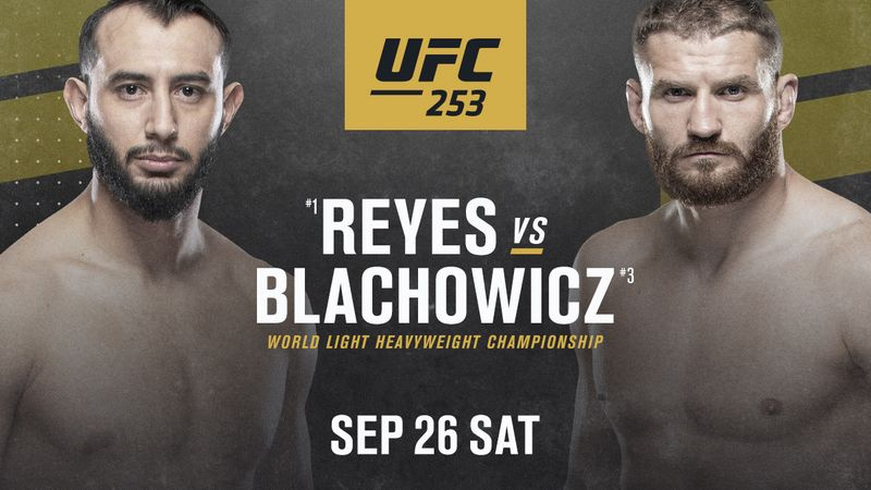 UFC 253 Reyes vs. Blachowicz reklamebanner