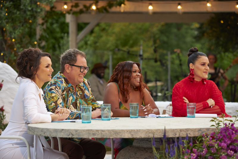   Alan Carr Samantha Barks Amber Riley Jessie Ware