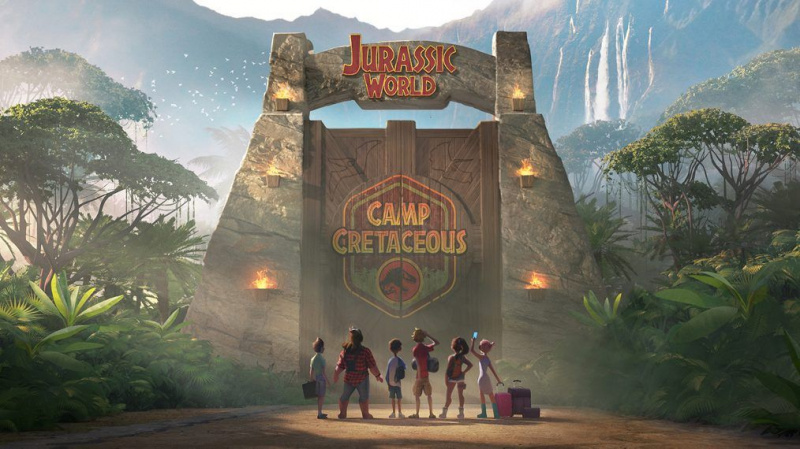 „Camp Cretaceous“ anonsas: anonsas naujai Juros periodo grėsmei (vaizdo įrašas)