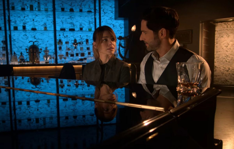 Lauren Germanas Tom Ellis Lucifer 5 sezono 3 serija