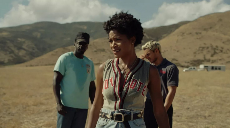   Daniel Kaluuya, Keke Palmer และ Brandon Perea ใน Nope