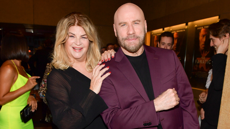 John Travolta ve Kirstie Alley, 22 Ağustos 2019'da Mısır Tiyatrosu'nda birlikte fotoğraflandı.