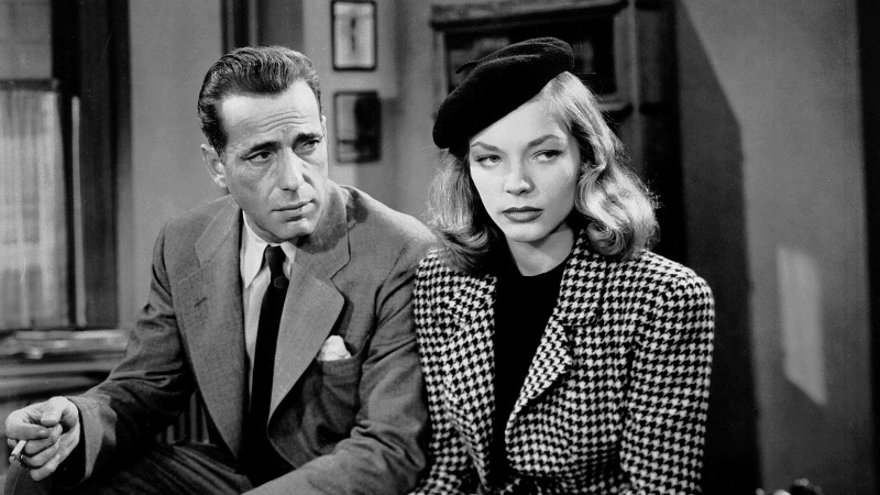   Humphrey Bogart a Lauren Bacall vo filme Veľký spánok